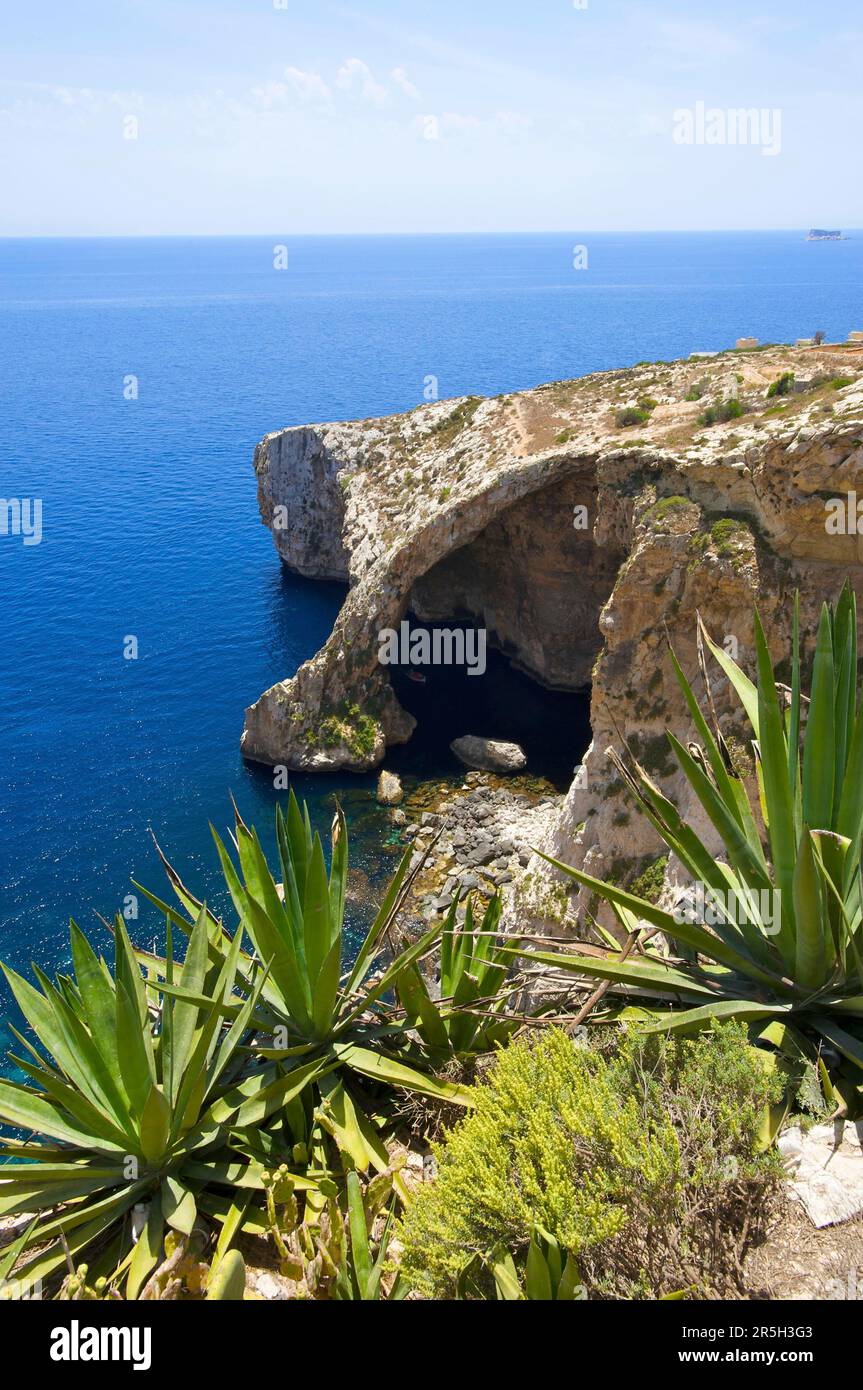 Blue Grotto in Malta Stock Photo - Alamy