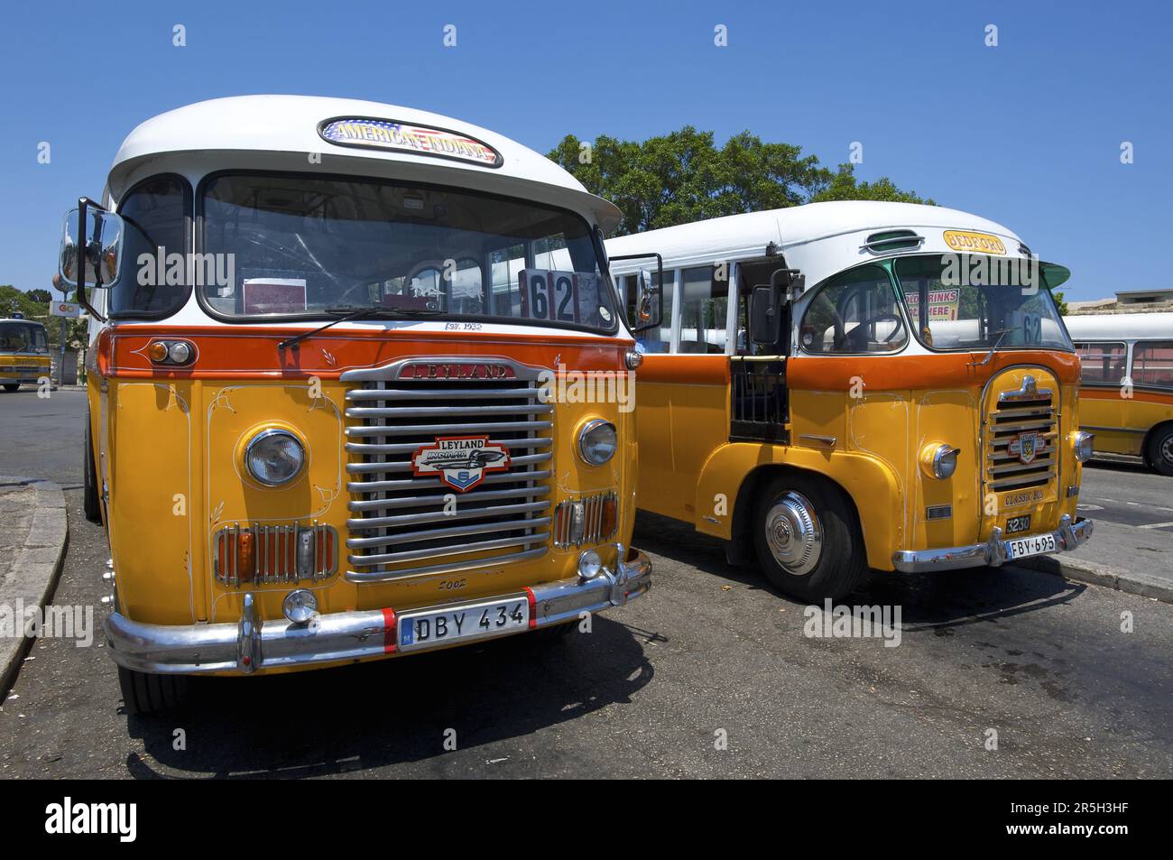 Typical buses in Valletta, Malta Stock Photo - Alamy