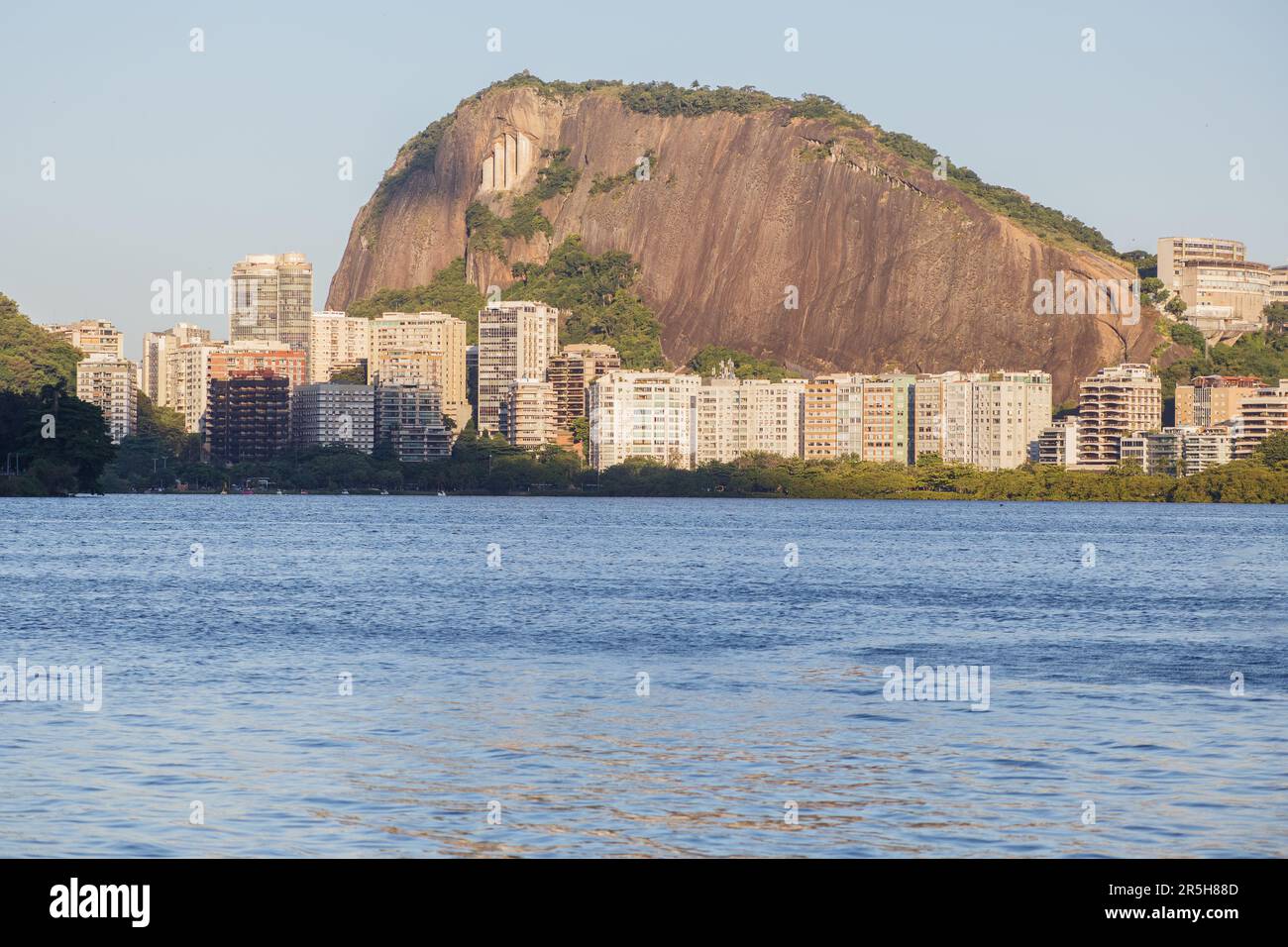 Rodrigo de Freitas Lagoon in Rio de Janeiro, Brazil. Stock Photo