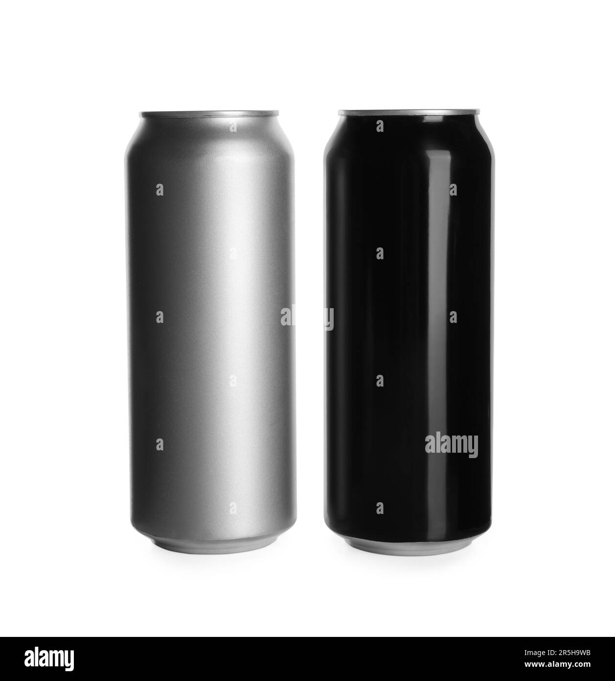 Aluminum cans on white background. Mockup for design Stock Photo Alamy