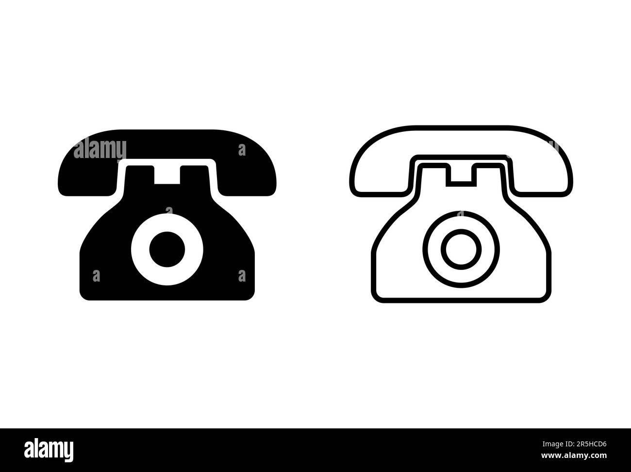 Telephone icon set. phone icon vector Stock Vector Image & Art - Alamy