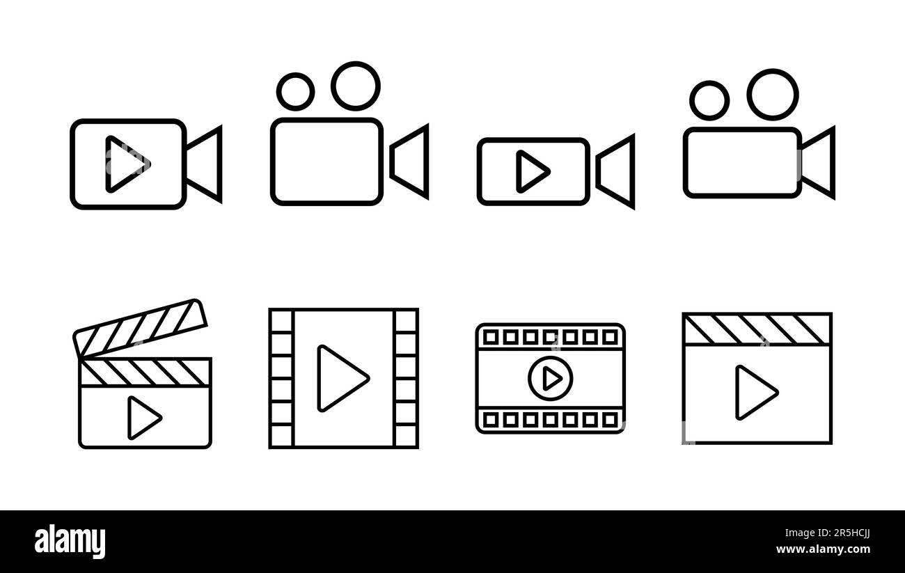 Video recording sign Black and White Stock Photos & Images - Alamy
