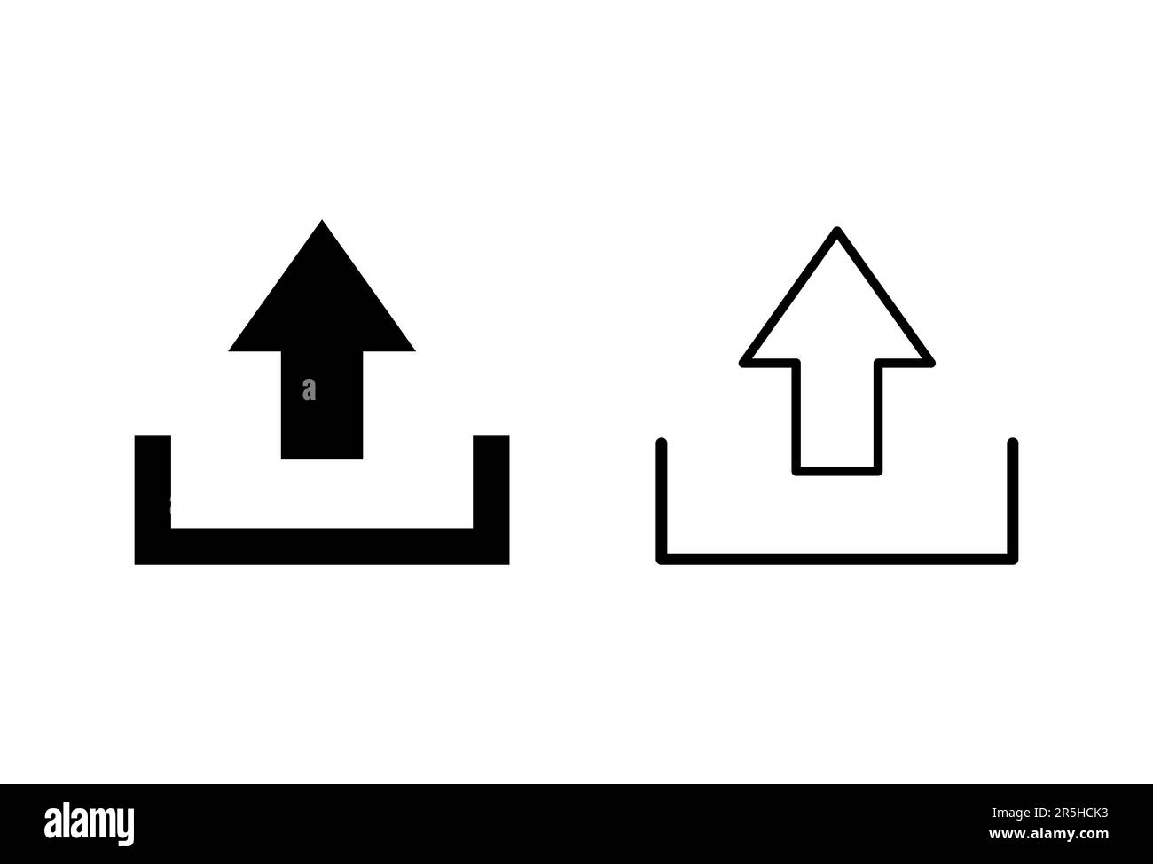 Upload icon set. load data symbol Stock Vector Image & Art - Alamy