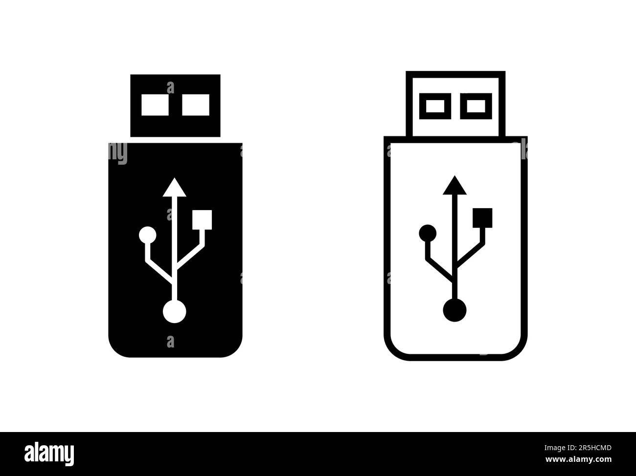 Usb icon set. Flash disk icon vector Stock Vector Image & Art - Alamy