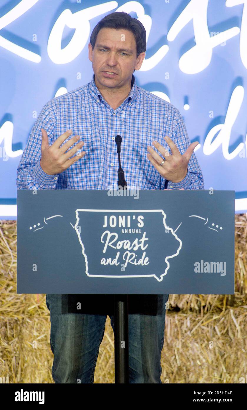 Des Moines, Iowa, USA. 03rd June, 2023. Florida Governor RON DESANTIS