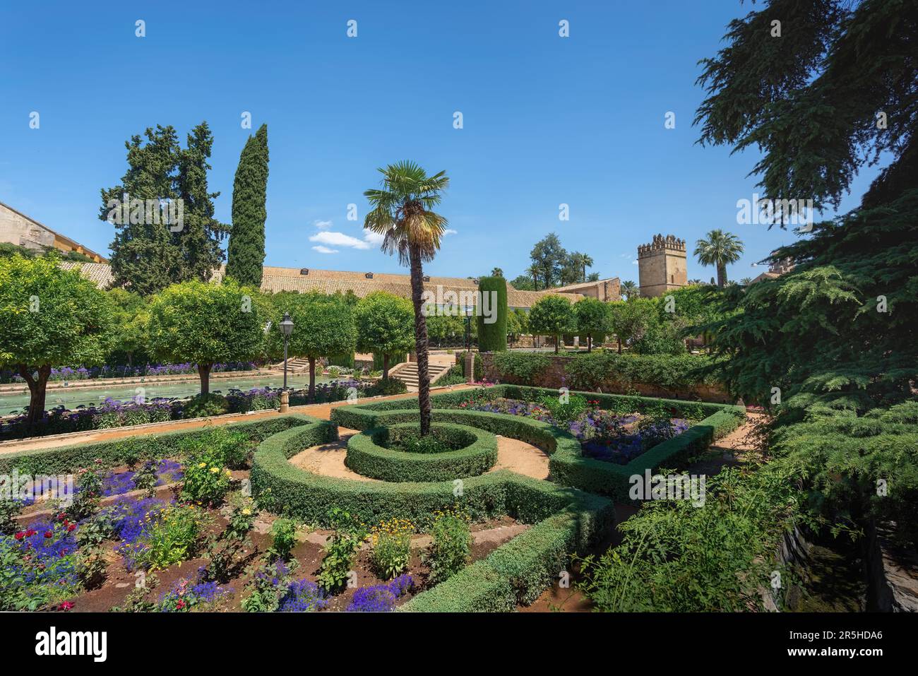 Gardens of Alcazar de los Reyes Cristianos - Cordoba, Andalusia, Spain ...