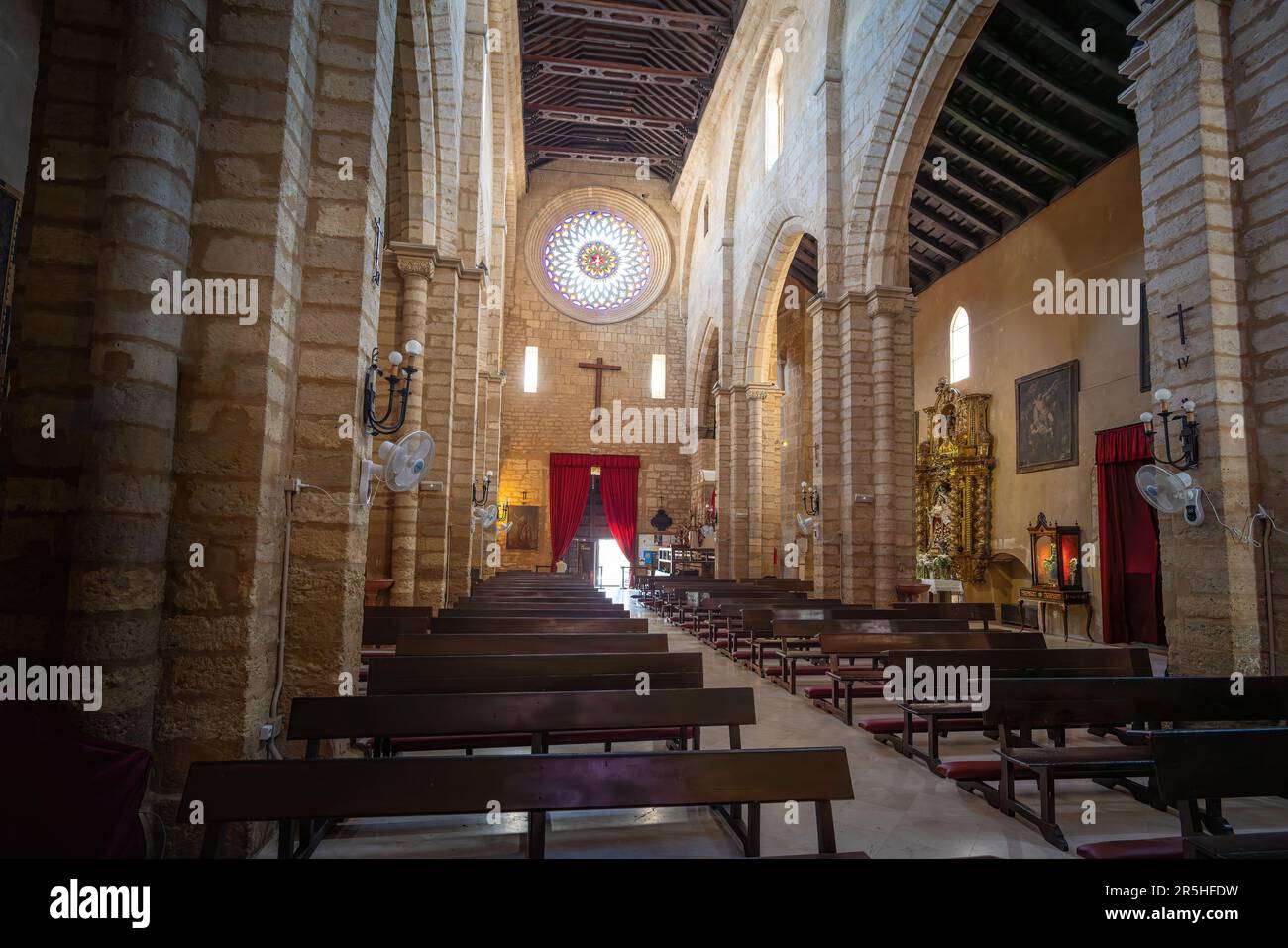 Church of San Lorenzo Interior - Route of the Fernandine Churches - Cordoba, Andalusia, Spain Stock Photo