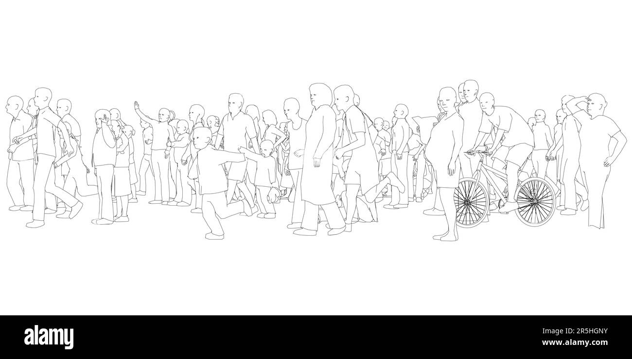 African people crowd Black and White Stock Photos & Images - Alamy