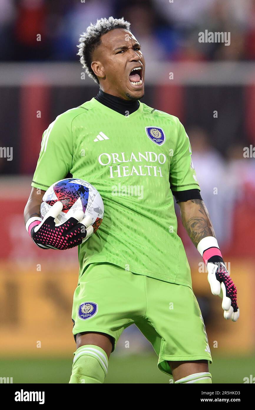 Harrison, New Jersey, USA. 3rd June, 2023. Orlando City SC goalkeeper