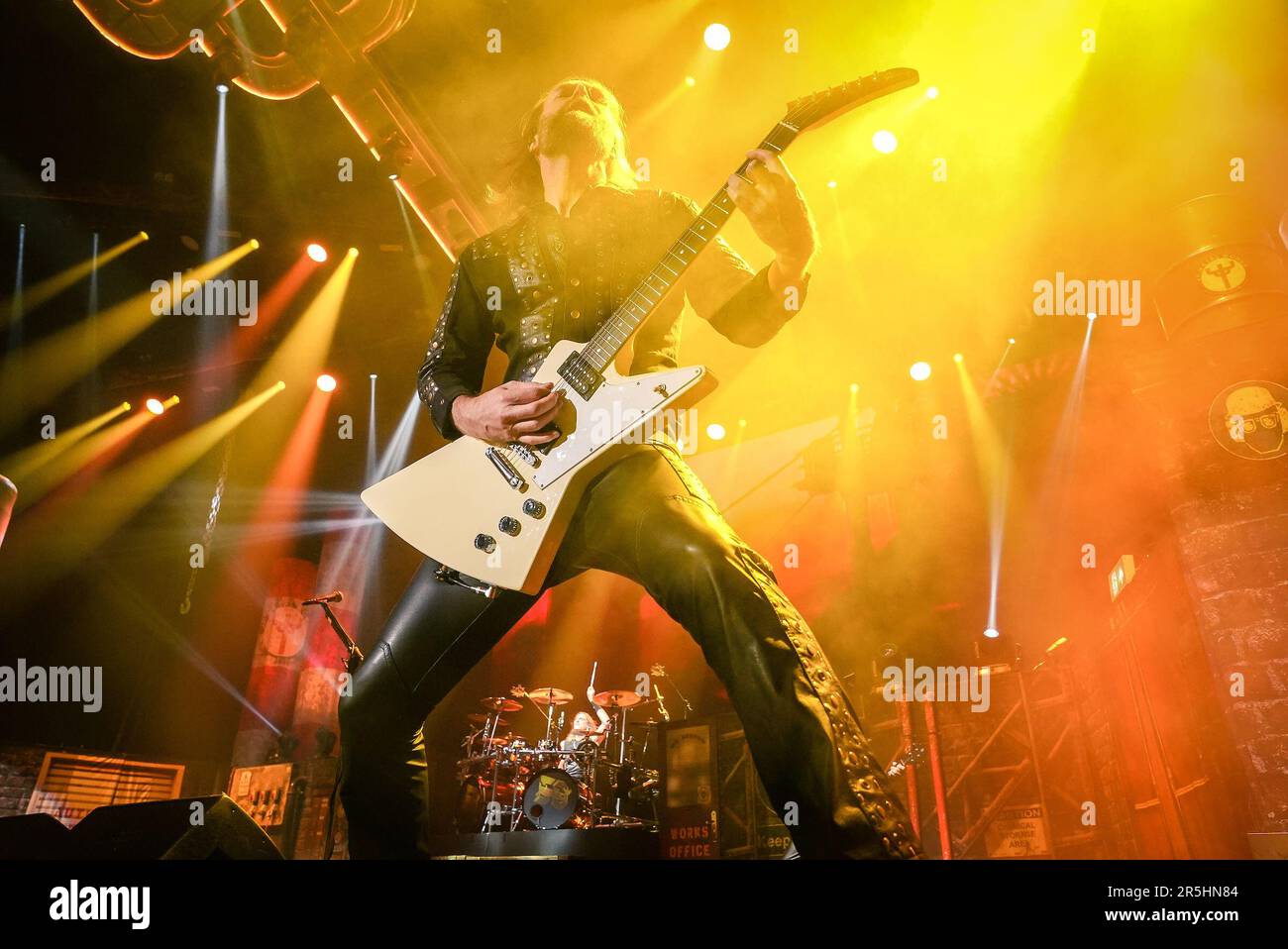 Judas Priest performing live on their "50 Years Of Metal" Tour at The ...