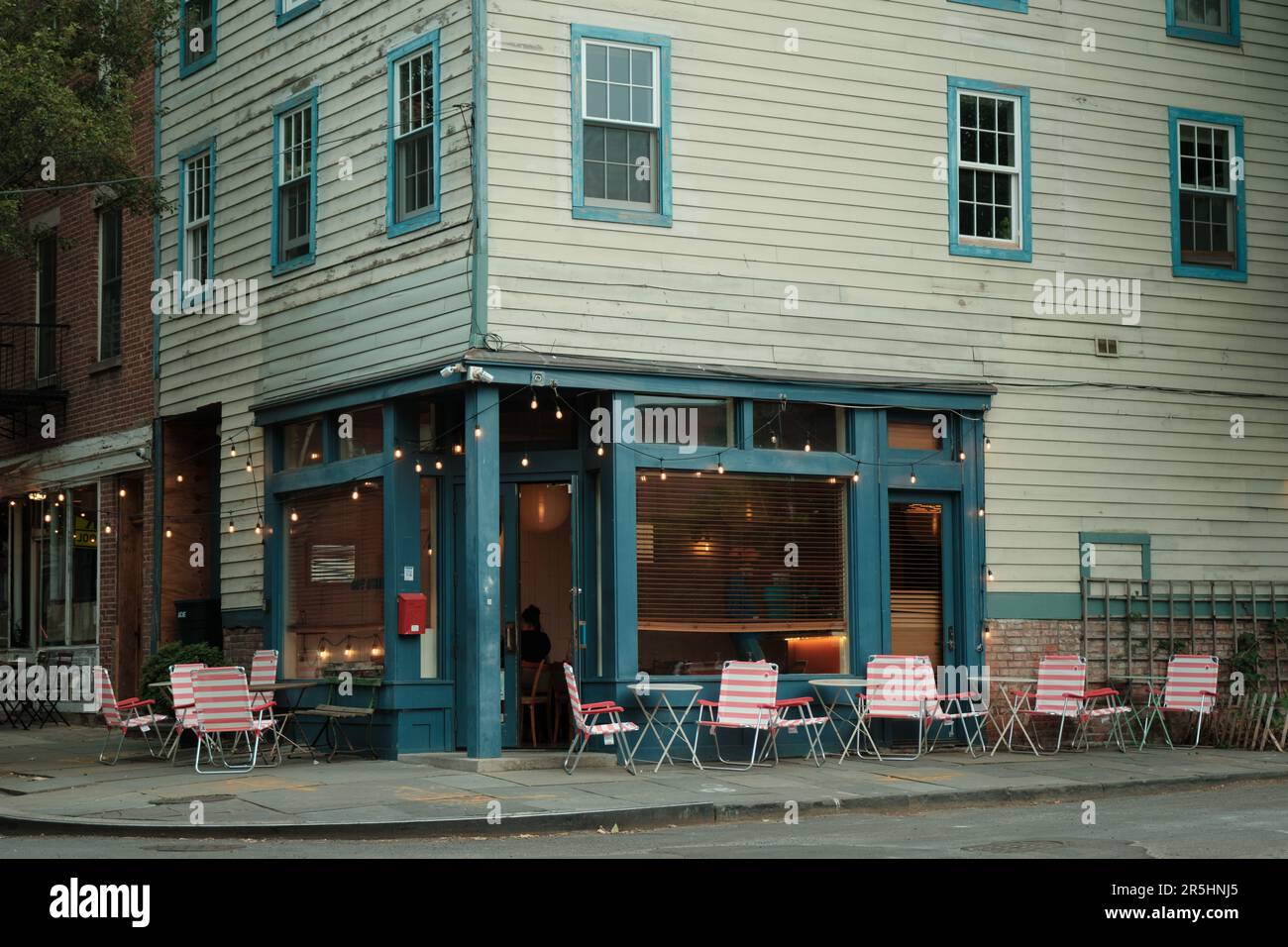 Restaurant in Vinegar Hill, Brooklyn, New York Stock Photo Alamy