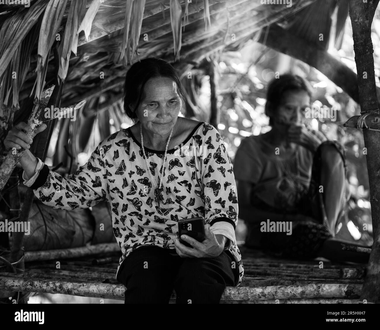 Penan People at Baram District Stock Photo