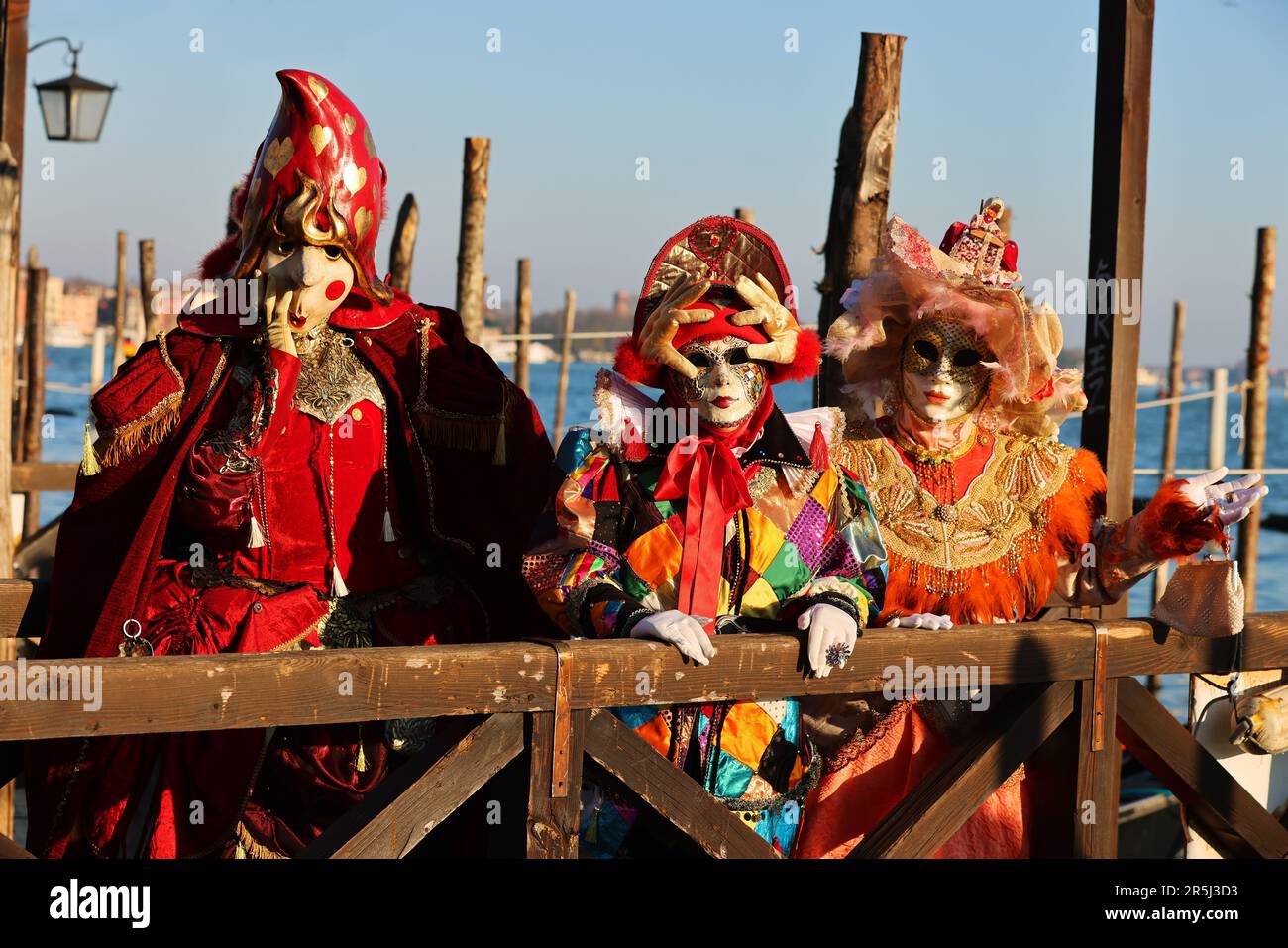 Clown, Venedig Karneval, Karneval Venedig, Sinnlichkeit, Schönheit, Spass,   Carnevale di Venezia,  Masken in Venedig,  Maskerade Venice, Stock Photo