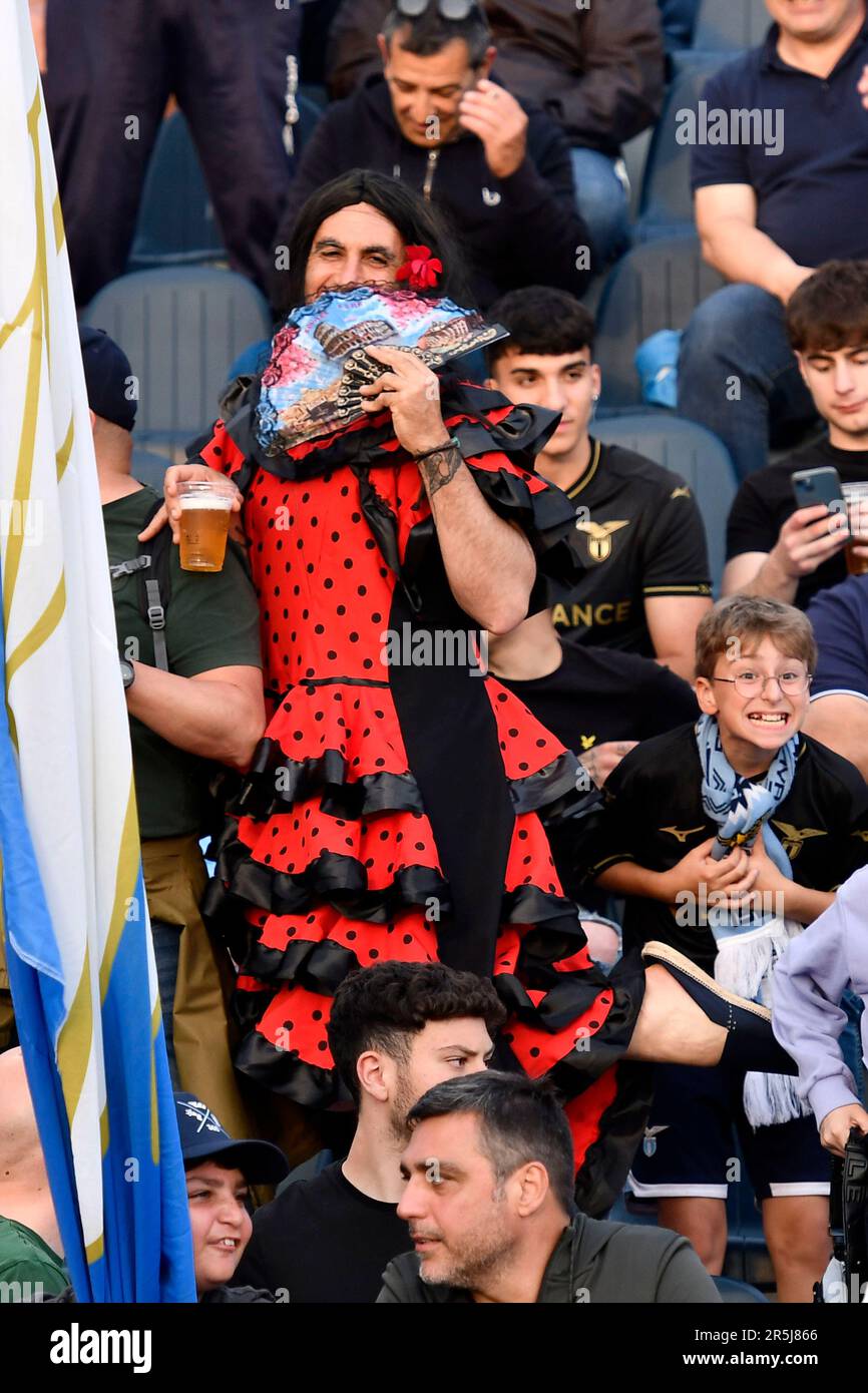 Empoli Italy. 03rd June 2023. Supporter of SS Lazio disguised as