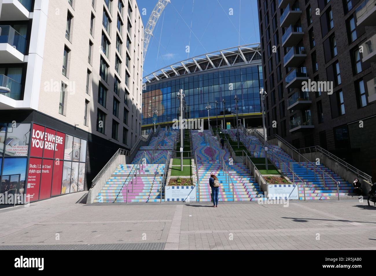 The entrance to Wembley stadium Stock Photo Alamy