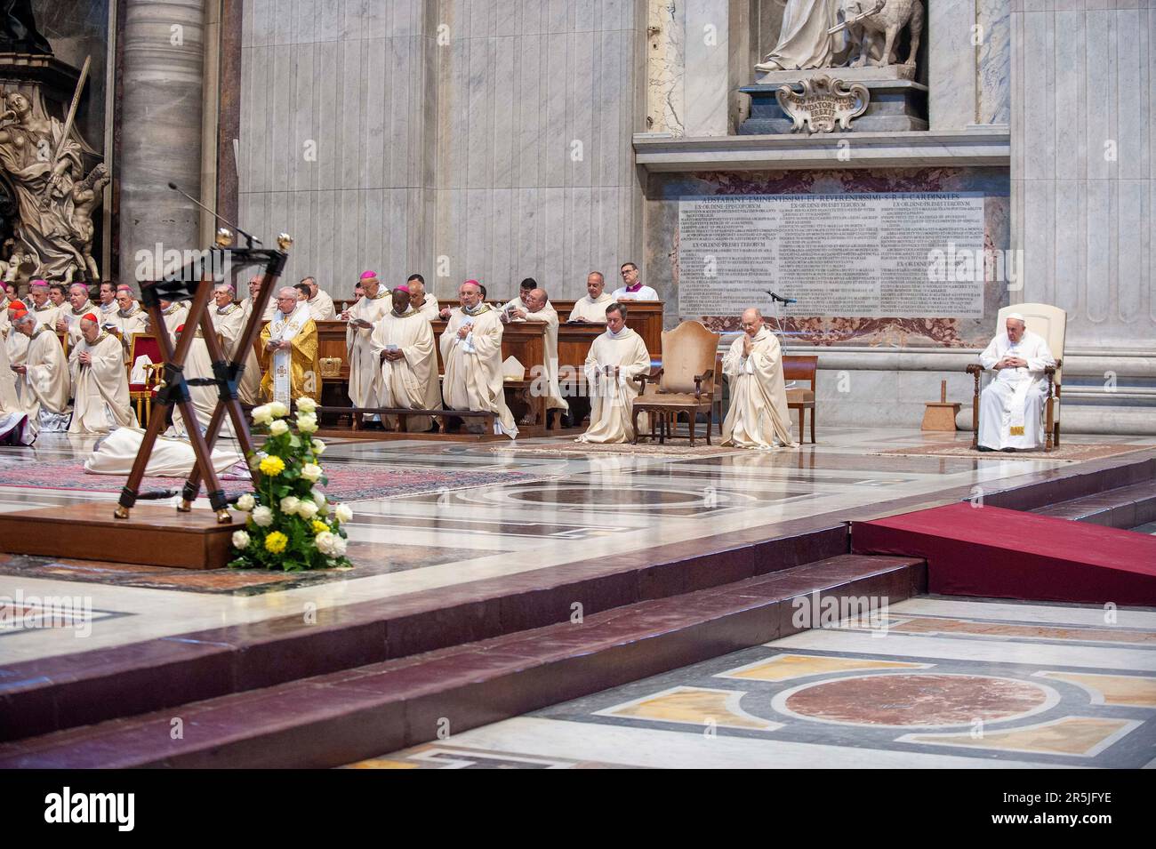 Italy, Rome, Vatican, 2023/6/03. Pope Francis attends the episcopal ...