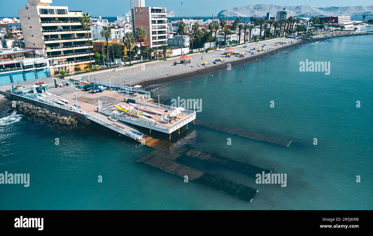Aerial golden hour resort peninsula hi-res stock photography and images ...