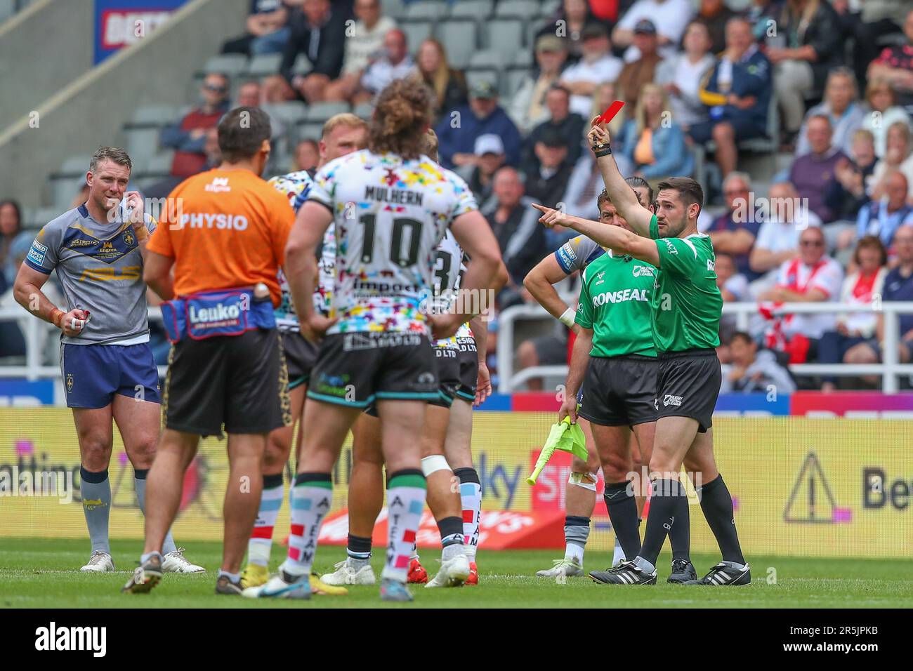 Newcastle, UK. 04th June, 2023. Ben Reynolds 15 of Leigh Leopards is