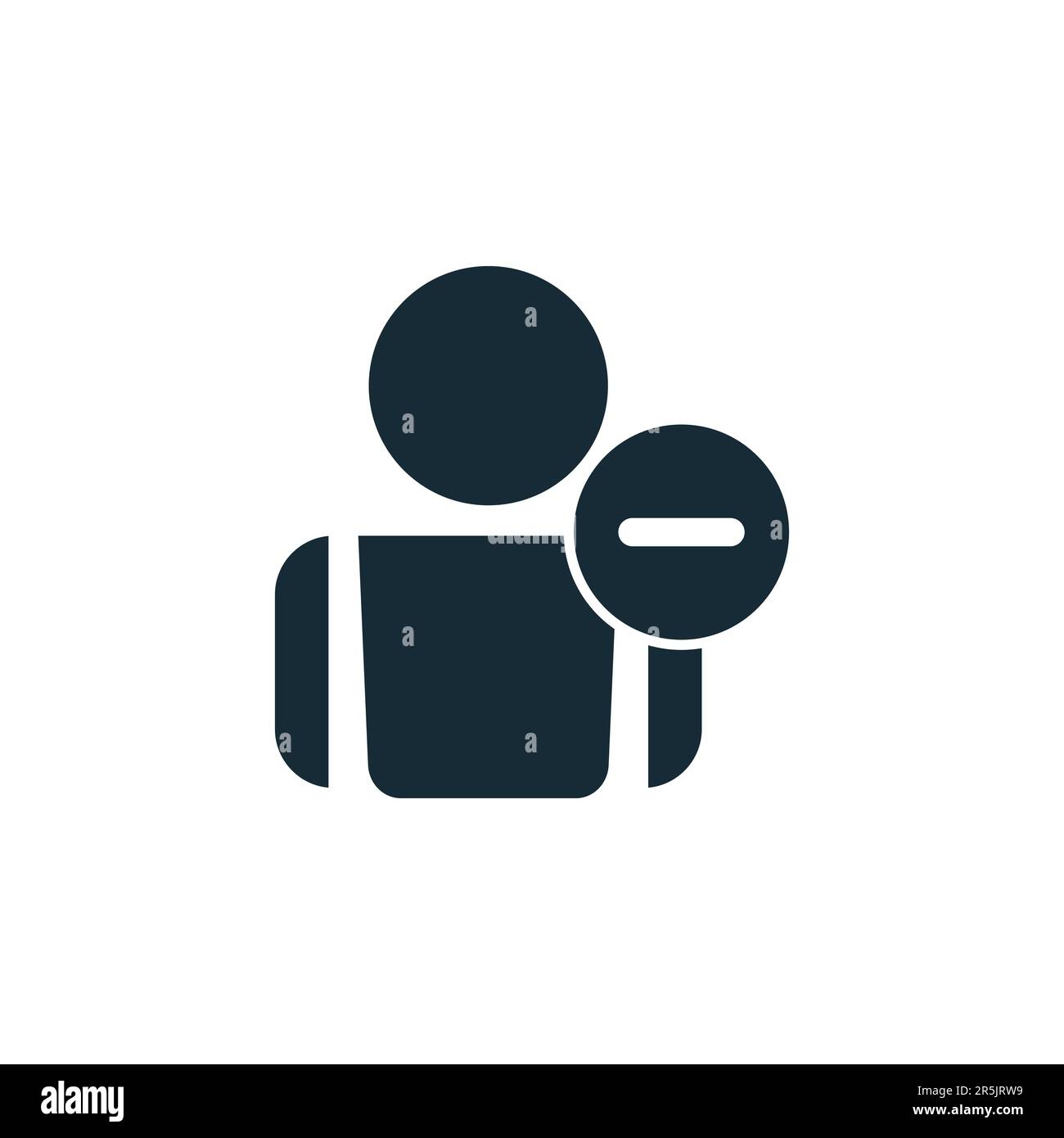 Avatar Profile Minus Friend Icon Design Template Elements Stock Vector