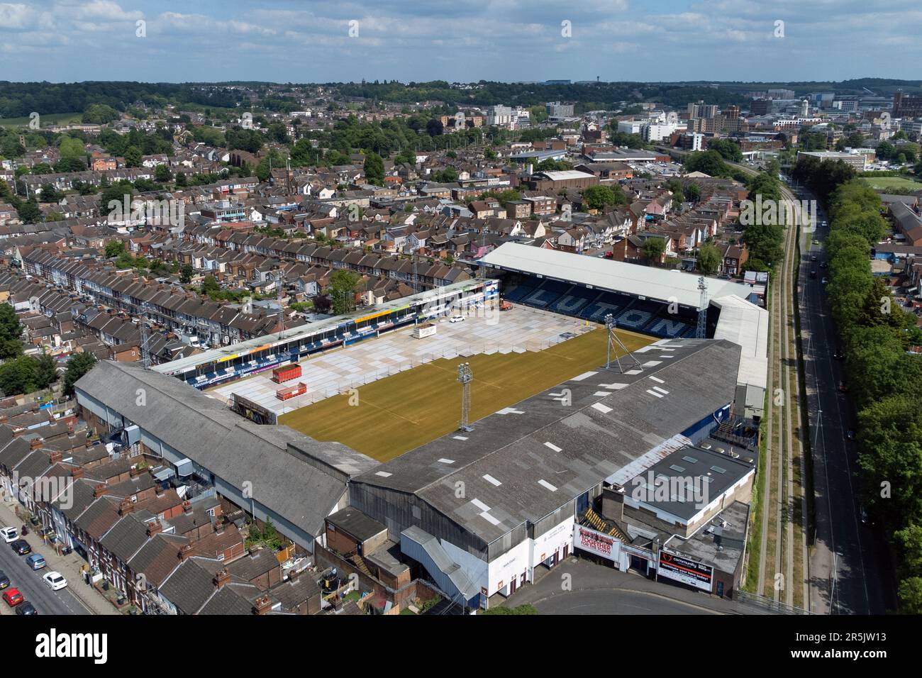 A general view of Kenilworth Road, home of Luton Town Football Club