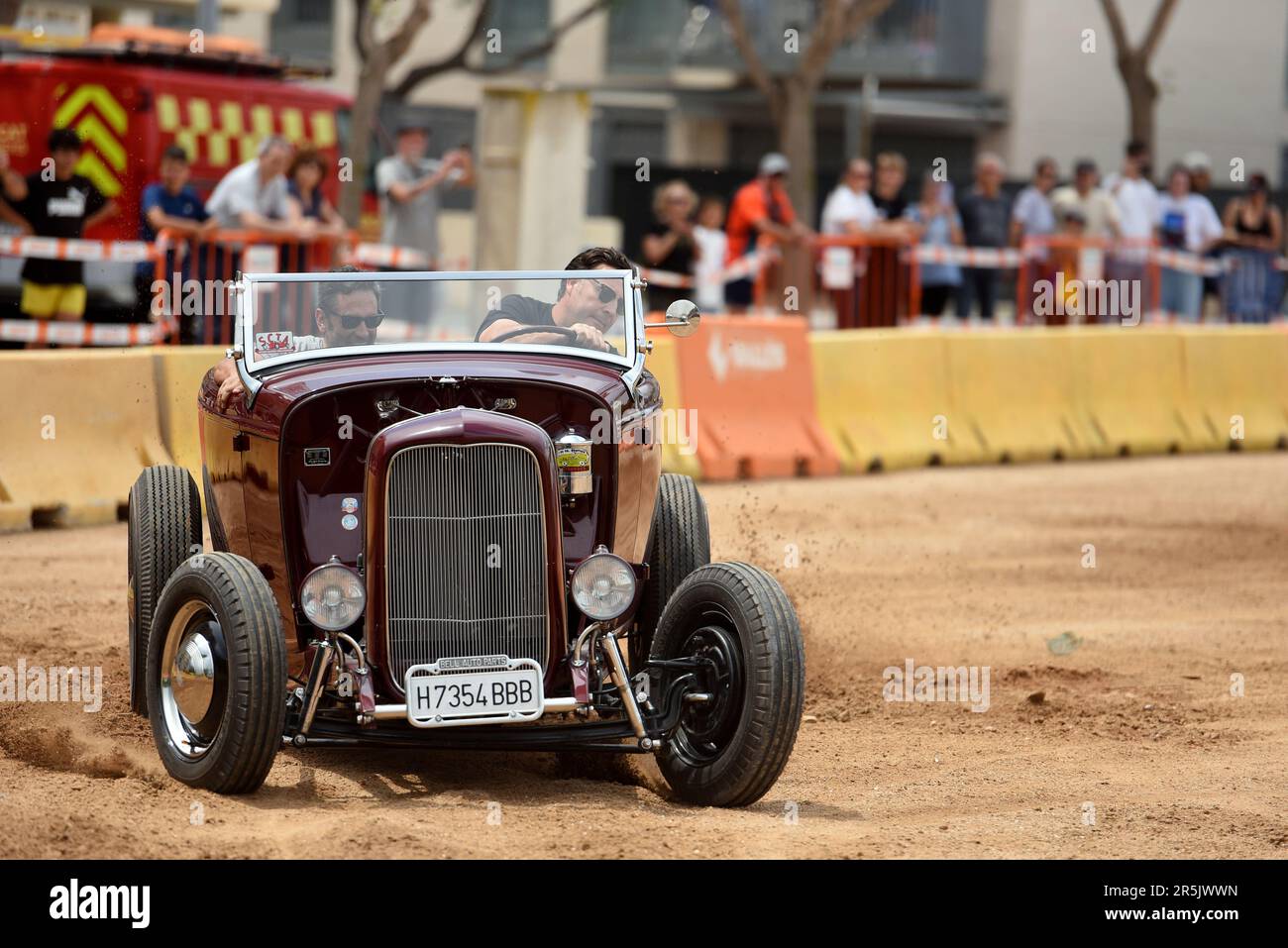 Calafell, Spain. 03rd June, 2023. A 1932 Ford Roadster vehicle seen at the exhibition circuit of the 98 Octans Party in Calafell. The city of Calafell Tarragona celebrates the 3rd edition of the 98 Octans Party, a concentration of American vehicles from the 1930s to the 1970s and also current models. Circuit shows and exhibitions were held. (Photo by Ramon Costa/SOPA Images/Sipa USA) Credit: Sipa USA/Alamy Live News Stock Photo