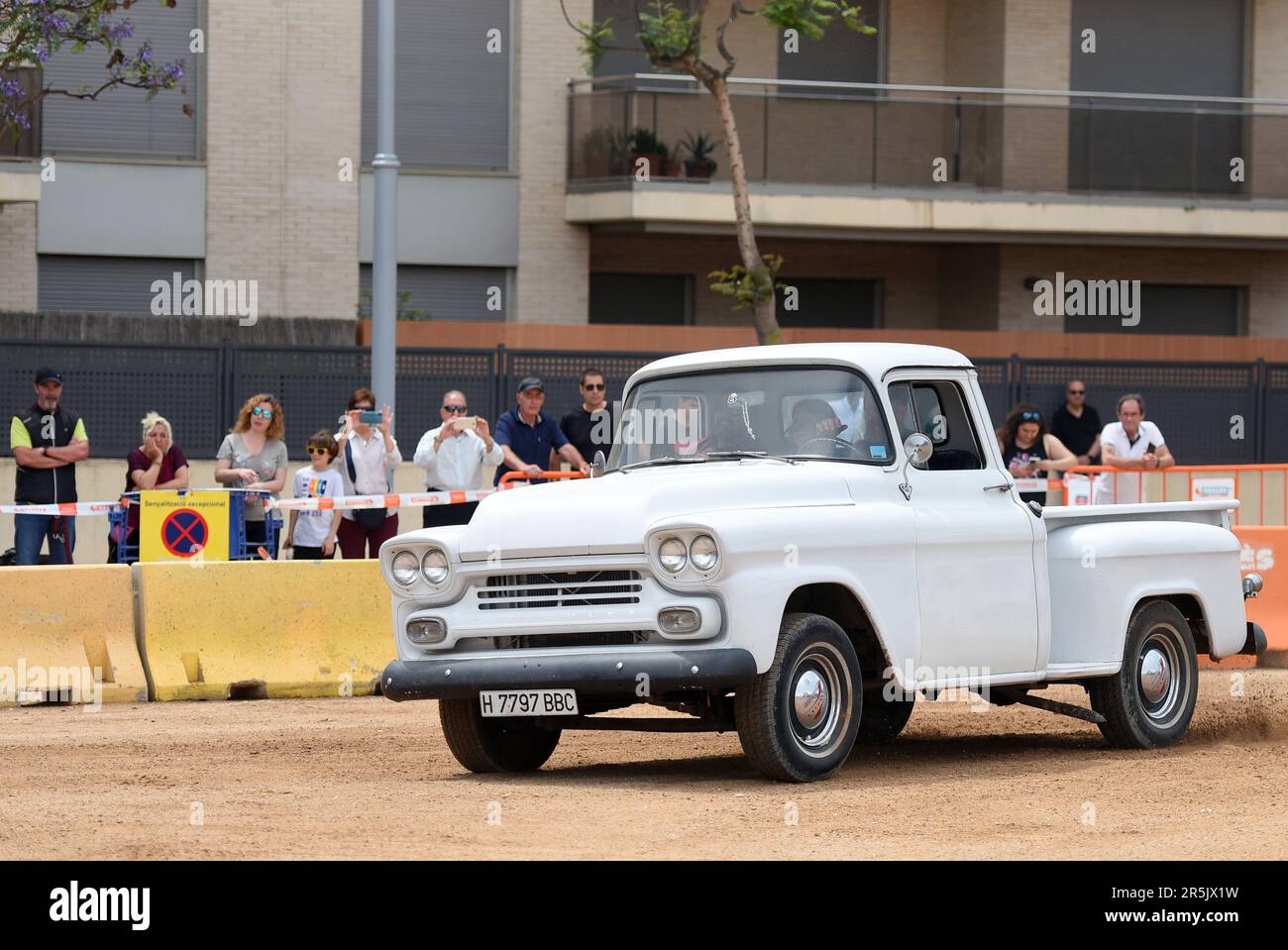 Calafell, Spain. 03rd June, 2023. A Chevrolet Apache vehicle at the exhibition circuit of the 98 Octans Party in Calafell. The city of Calafell Tarragona celebrates the 3rd edition of the 98 Octans Party, a concentration of American vehicles from the 1930s to the 1970s and also current models. Circuit shows and exhibitions were held. (Photo by Ramon Costa/SOPA Images/Sipa USA) Credit: Sipa USA/Alamy Live News Stock Photo