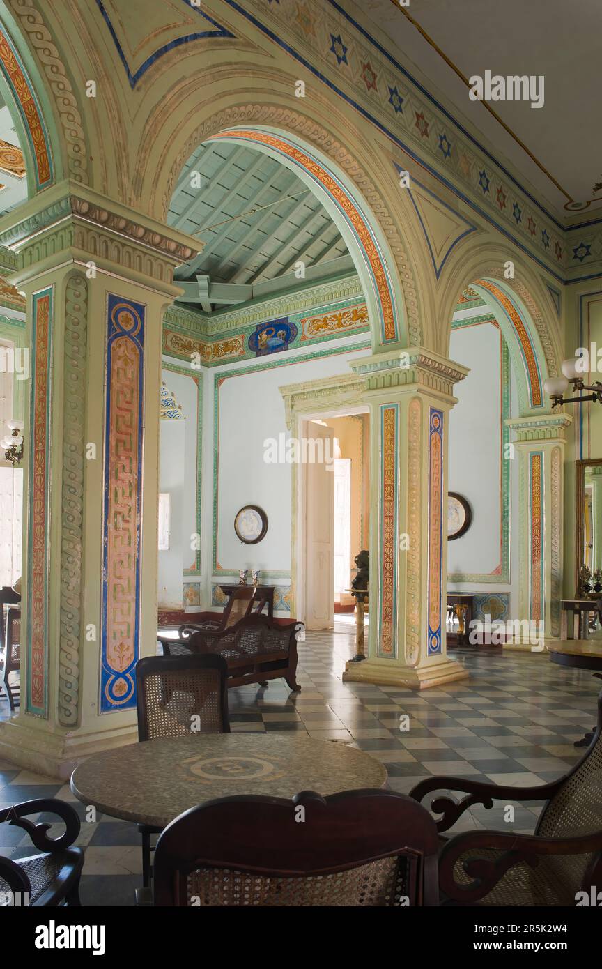 Palacio Cantero, Museo Historico Municipal, Interior, Trinidad, Sancti Spiritus Province, Cuba Stock Photo