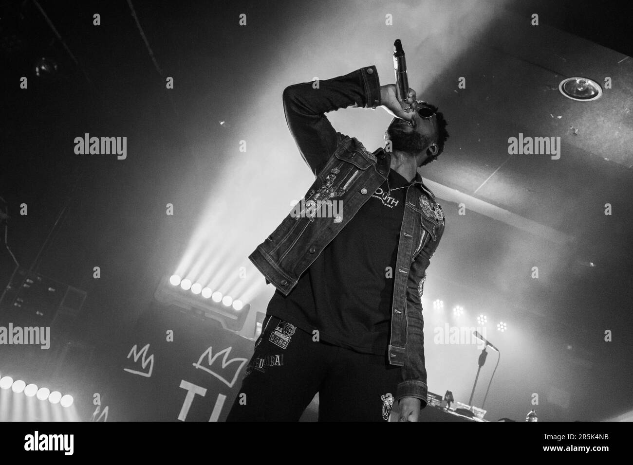 Cologne, Germany, 06.04.2017. British singer Tinie Tempah performing live at the Luxor in Cologne. Stock Photo