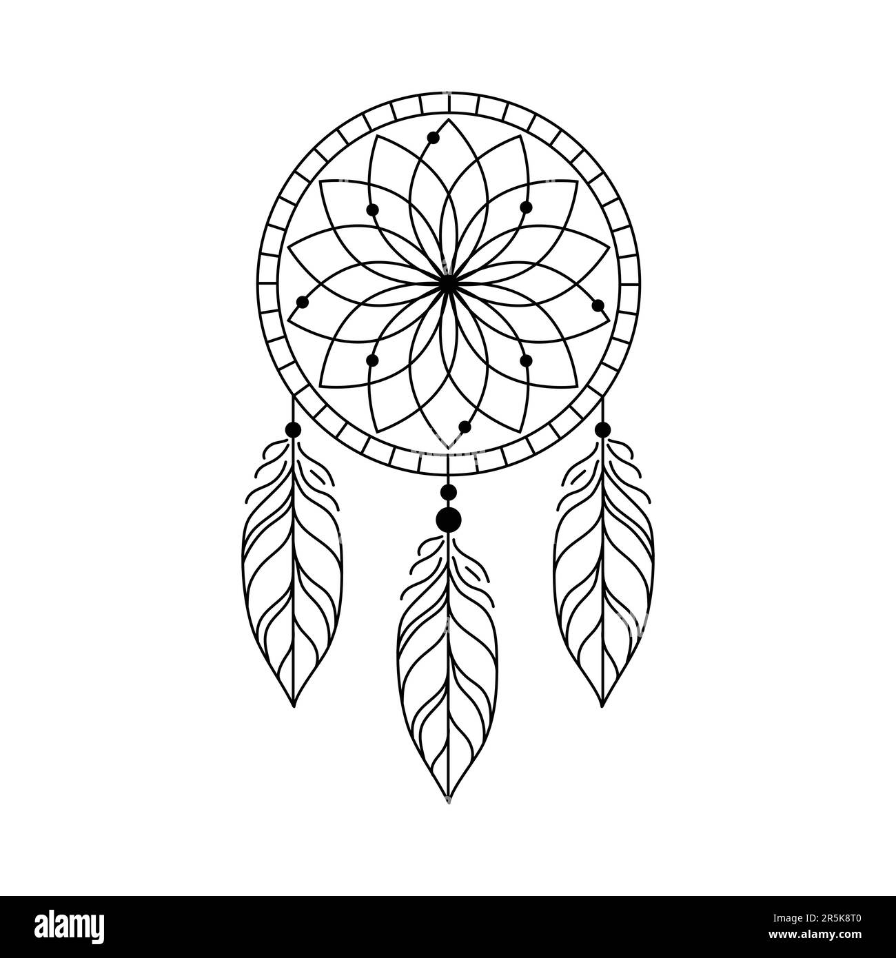 Dream catcher symbol Stock Vector Image & Art - Alamy