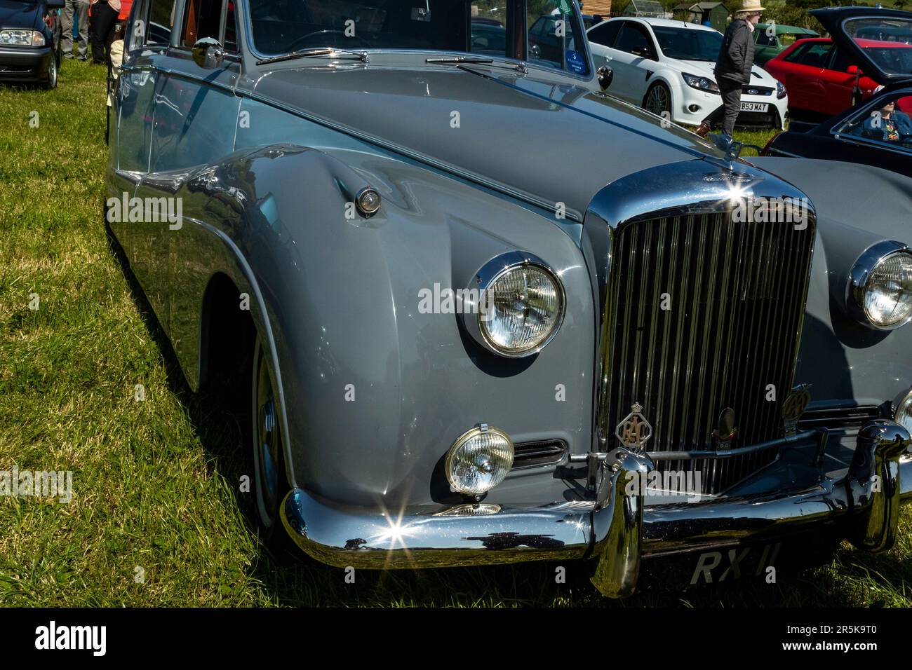 Bentley R Type. Classic car meet at Hanley Farm, Chepstow Stock Photo ...