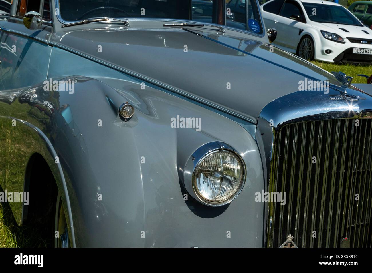 Bentley R Type. Classic car meet at Hanley Farm, Chepstow Stock Photo ...