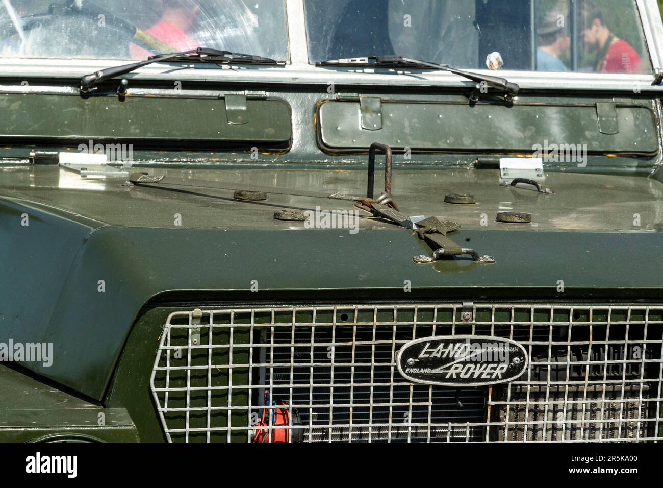 Classic car meet at Hanley Farm, Chepstow Stock Photo Alamy