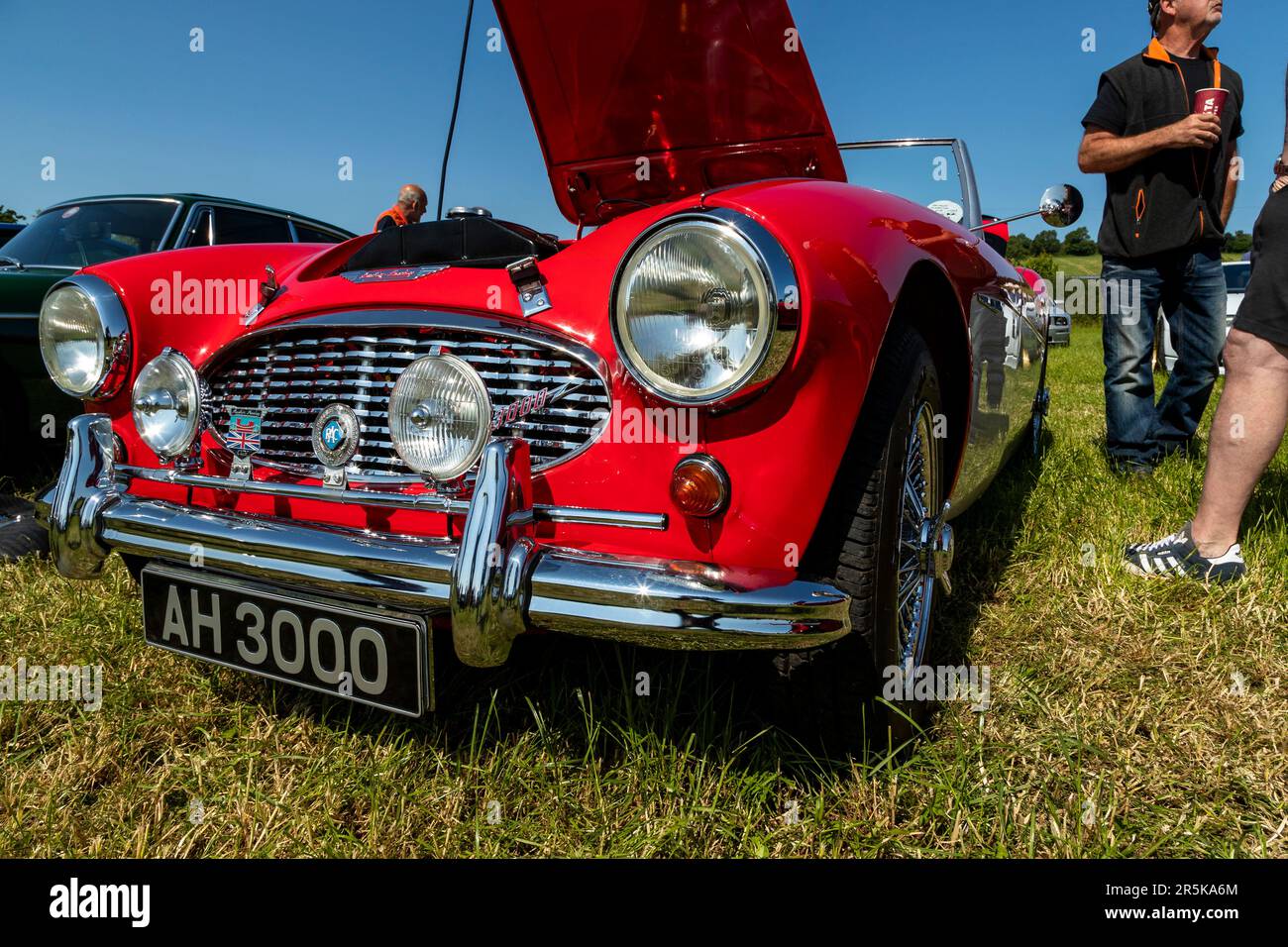 Austin Healey AH 3000. Classic car meet at Hanley Farm, Chepstow Stock Photo Alamy