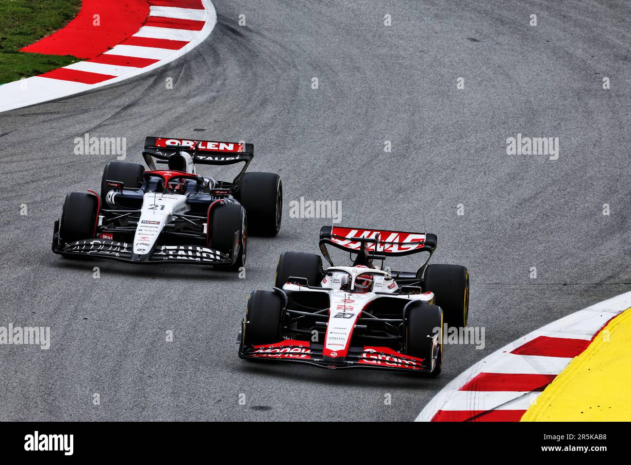 Barcelona, Spain. 04th June, 2023. Kevin Magnussen (DEN) Haas VF-23. 04.06.2023. Formula 1 World Championship, Rd 8, Spanish Grand Prix, Barcelona, Spain, Race Day. Photo credit should read: XPB/Press Association Images. Credit: XPB Images Ltd/Alamy Live News Stock Photo