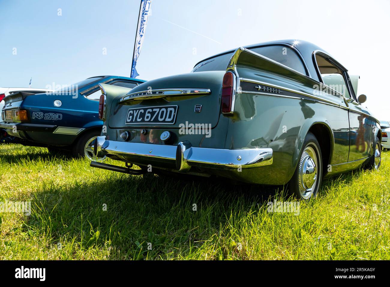 Classic car meet at Hanley Farm, Chepstow Stock Photo Alamy