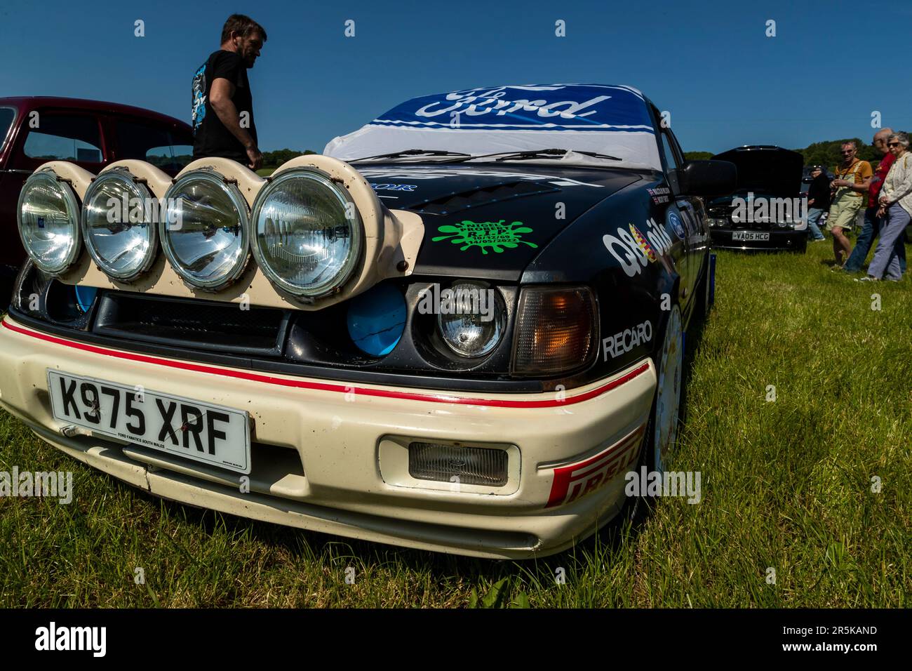 Ford Siera. Classic car meet at Hanley Farm, Chepstow Stock Photo Alamy