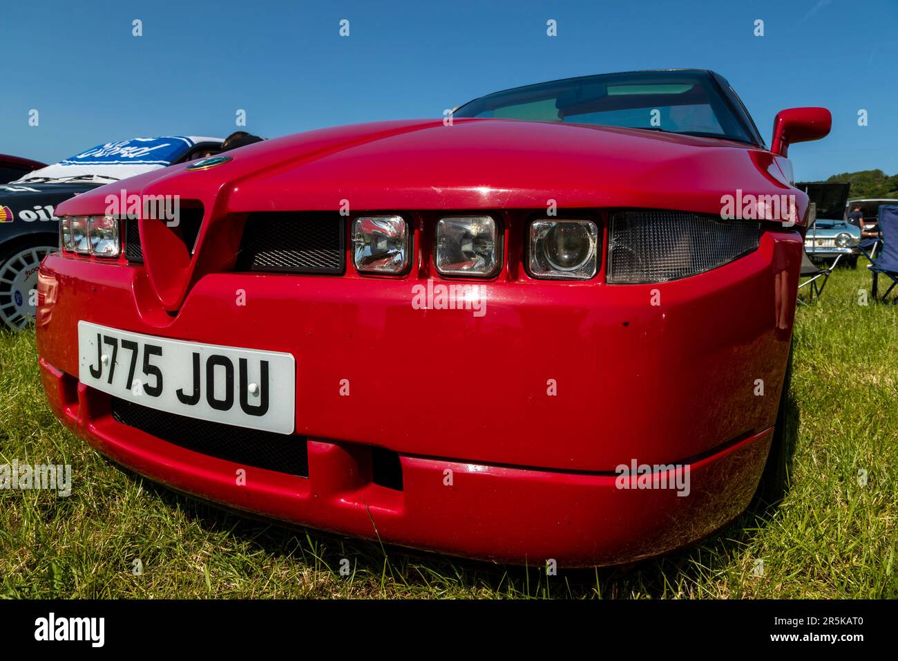 Classic car meet at Hanley Farm, Chepstow Stock Photo Alamy