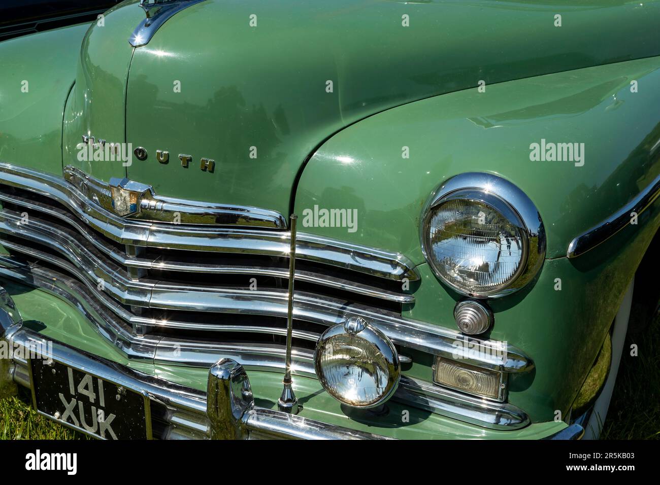 Classic car meet at Hanley Farm, Chepstow Stock Photo Alamy