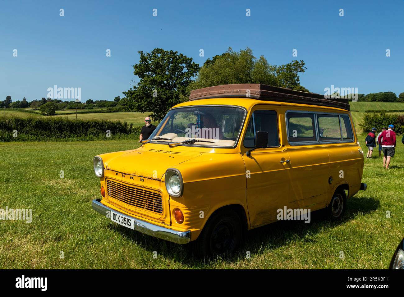 Classic car meet at Hanley Farm, Chepstow Stock Photo Alamy
