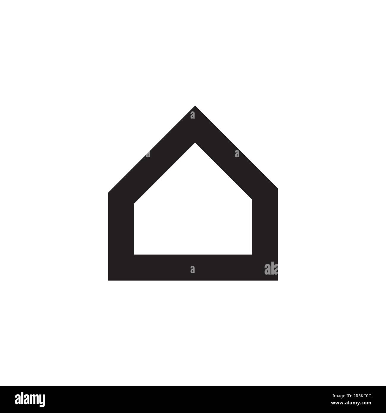 Creative and Unique Home Icon Stock Vector