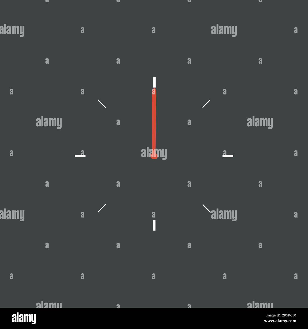 CLASSIC CLOCK VECTOR ILLUSTRATION  WITH BLACK BACKGROUND. Stock Vector