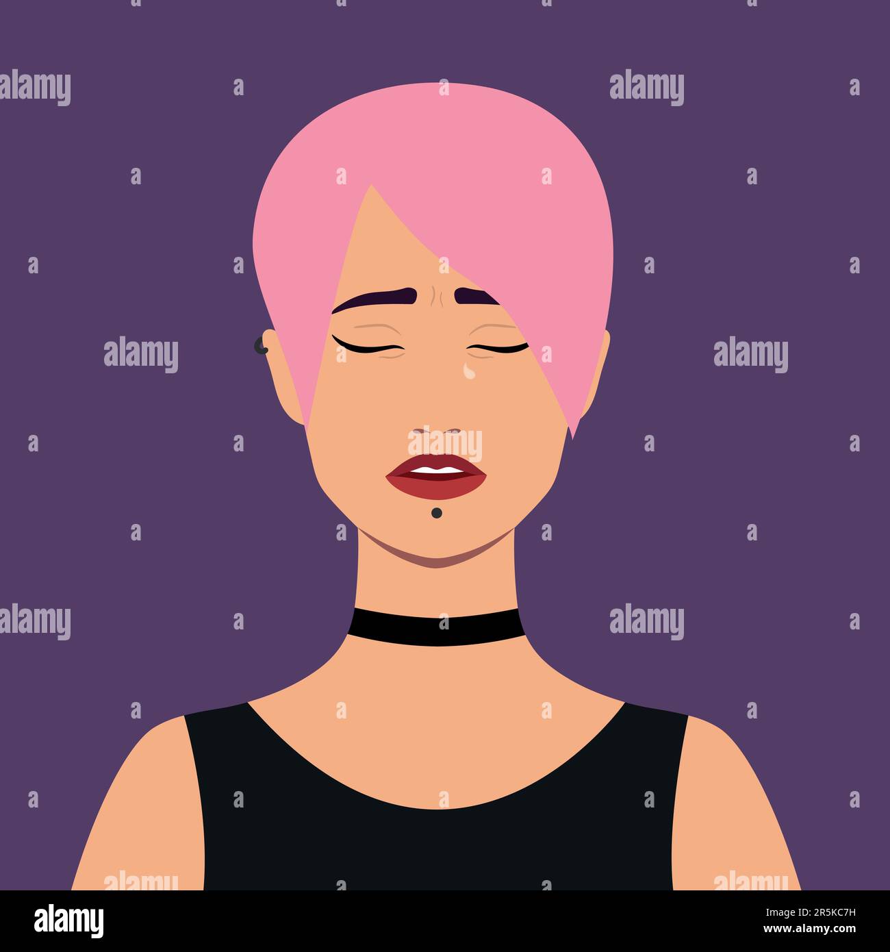 Crying person Stock Vector Images Alamy