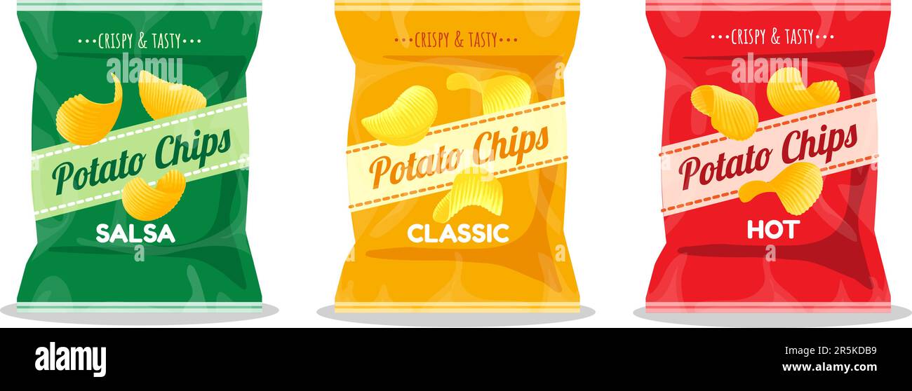 Potato chips packaging design Stock Vector Image & Art Alamy