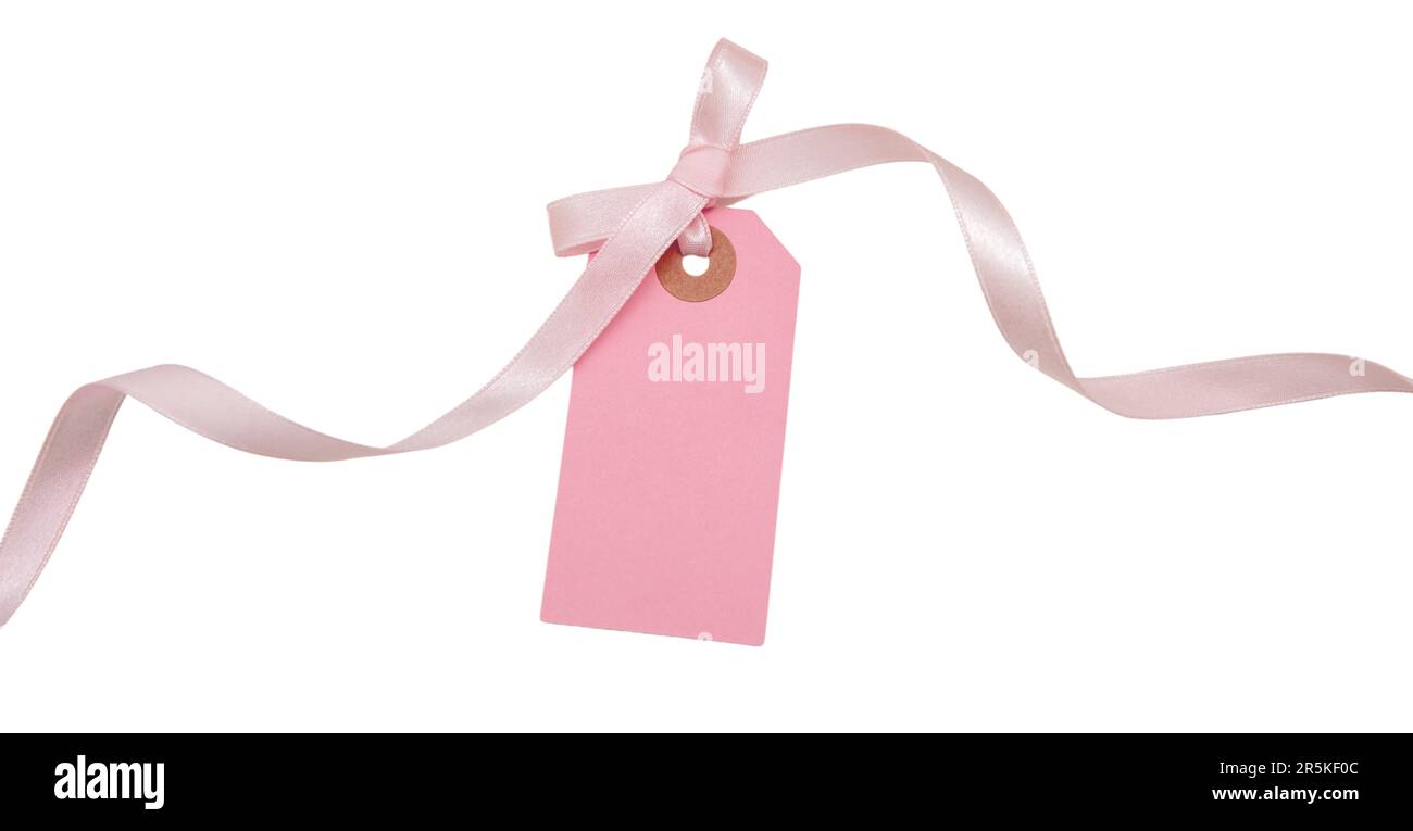 Pink Price Tag, Stock image