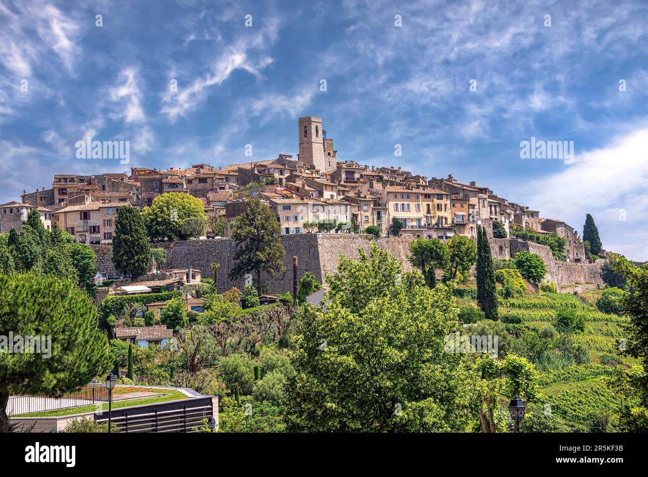 Saint Paul de Vence, a historic village in Nice, France Stock Photo