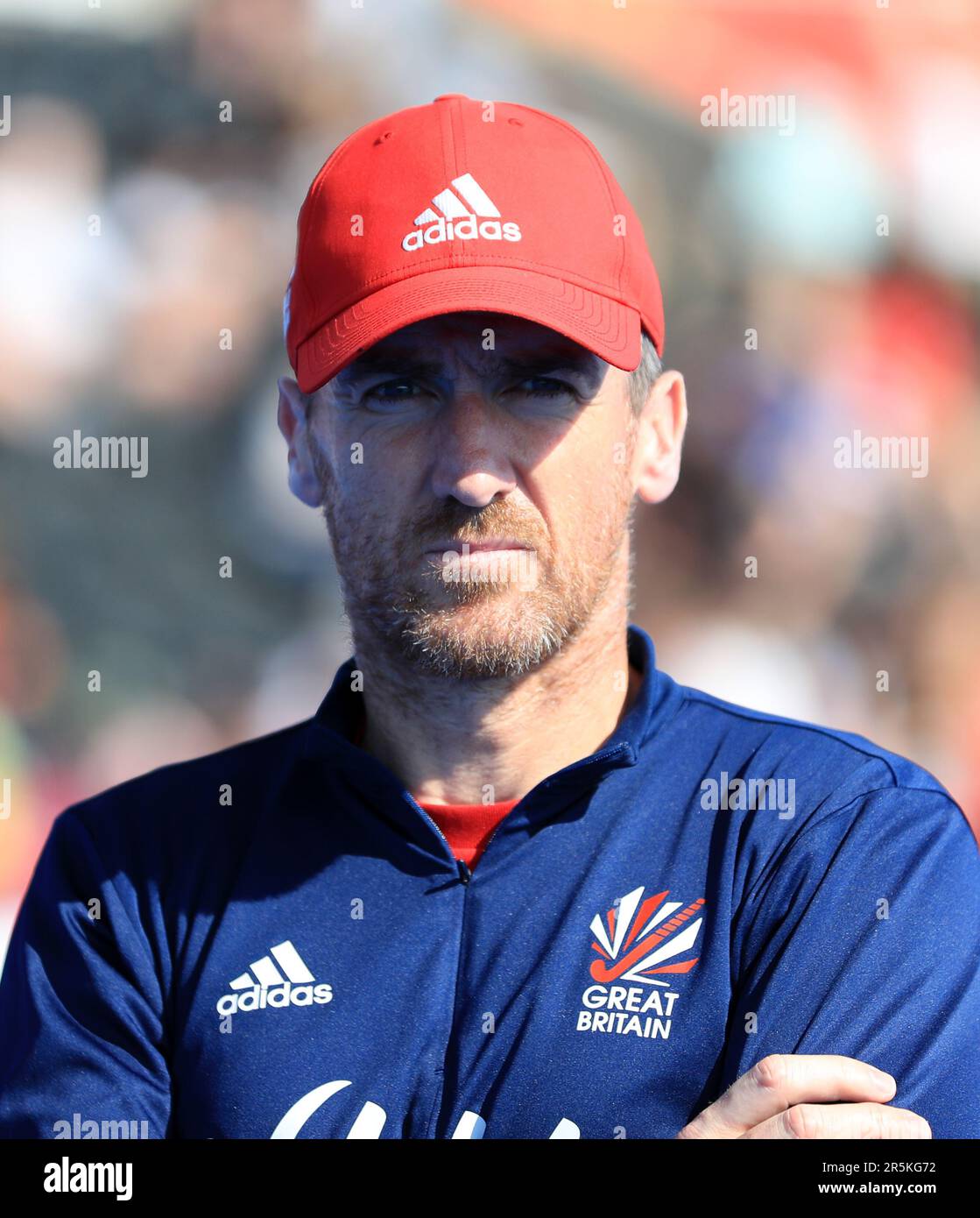 Great Britain Women head coach David Ralph during the FIH Hockey Pro League women's match at Lee Valley, London. Picture date: Sunday June 4, 2023. Stock Photo