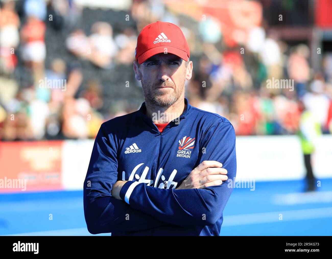 Great Britain Women head coach David Ralph during the FIH Hockey Pro League women's match at Lee Valley, London. Picture date: Sunday June 4, 2023. Stock Photo