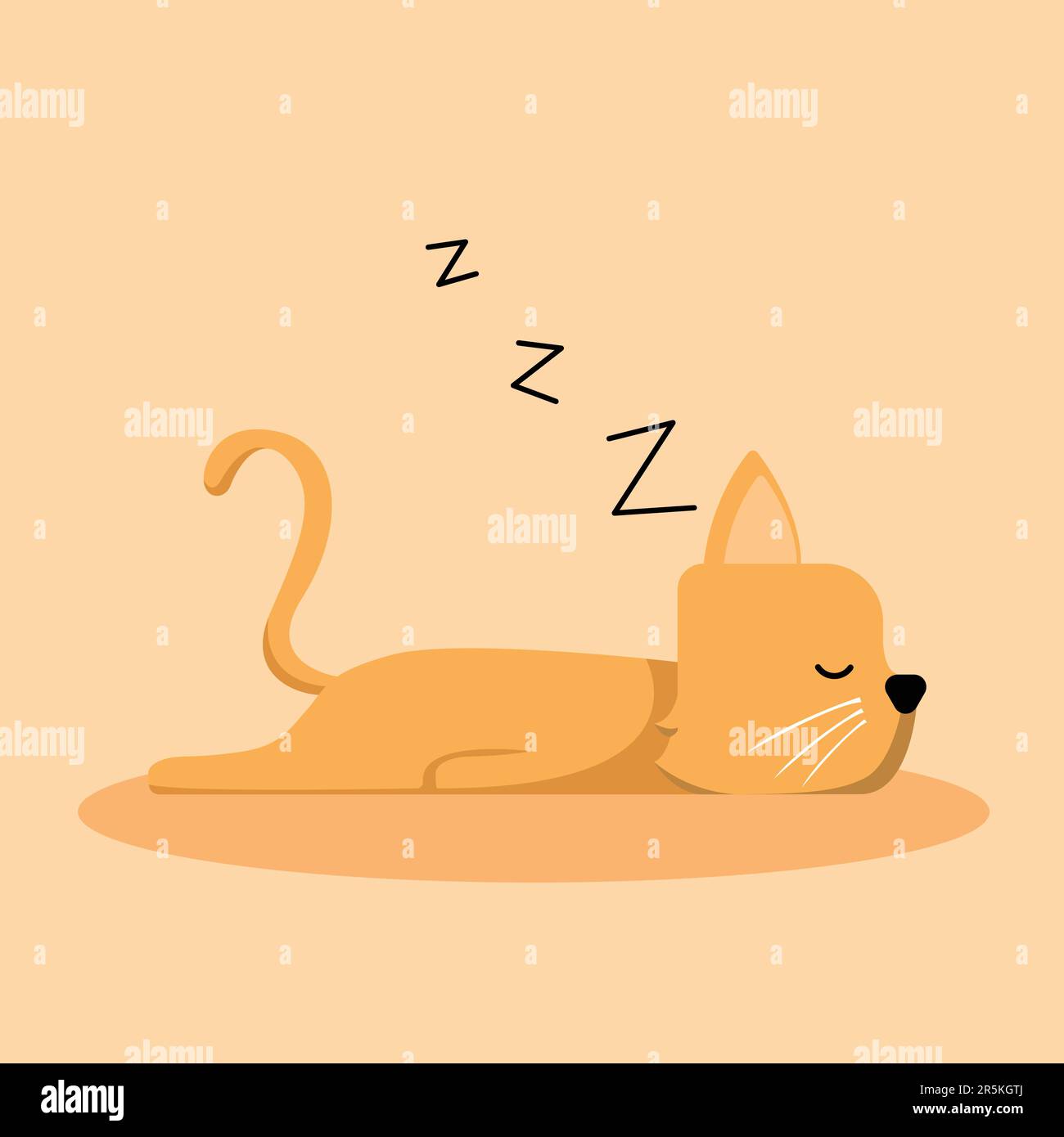 Sleeping Cat. Take a Nap. Pixel Perfect, Editable Stroke Line Icon Stock  Vector - Illustration of lying, indoor: 270226681