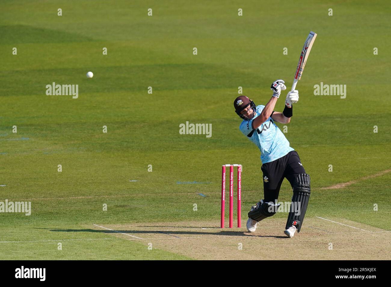 Surrey's Jamie Smith batting during the Vitality Blast T20 match at The Spitfire Ground, Canterbury. Picture date: Sunday June 4, 2023. Stock Photo