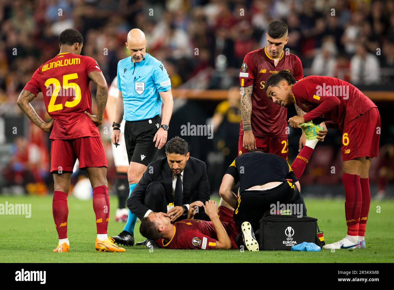 Budapest, Hungary. 31st, May 2023. Referee Anthony Taylor seen during